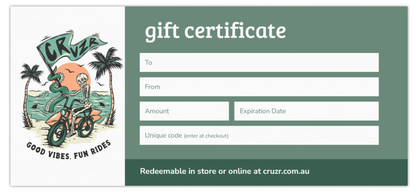 CRUZR Gift Card